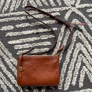 Fossil Leather Crossbody Bag